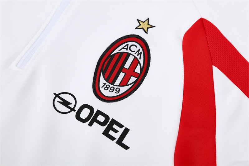 05-06 AC Milan White Retro Training Suit Top/ 05-06AC米兰复古上衣