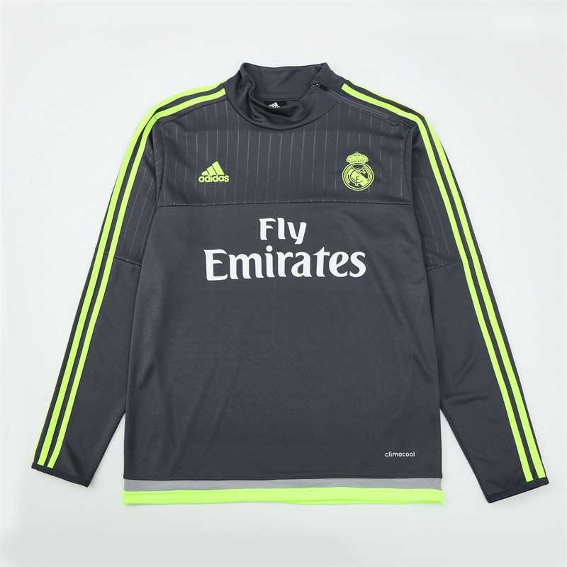15-16 Real Madrid Retro Training Suit Top/15-16皇马复古上衣