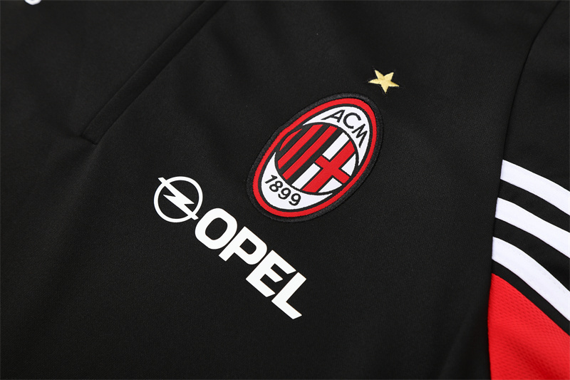 03-04 AC Milan Black Retro Training Suit Top/ 03-04 AC米兰复古上衣