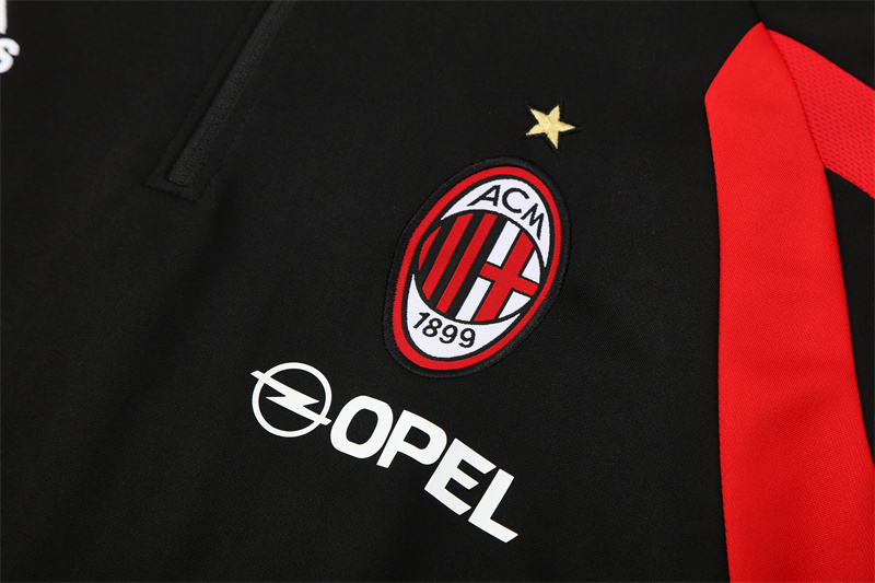 05-06 AC Milan Black Retro Training Suit Top/ 05-06AC米兰复古上衣