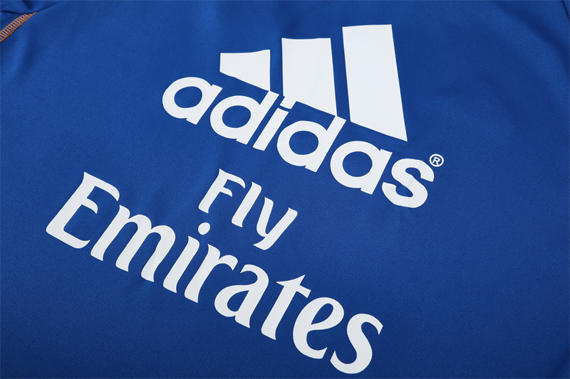 13-14 Real Madrid Blue Retro Training Suit Top/13-14皇马复古上衣
