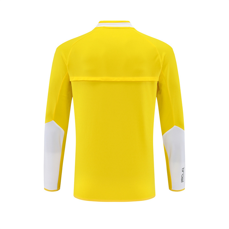 2002 Brazil Yellow Retro Training Suit Top/ 2002巴西复古上衣