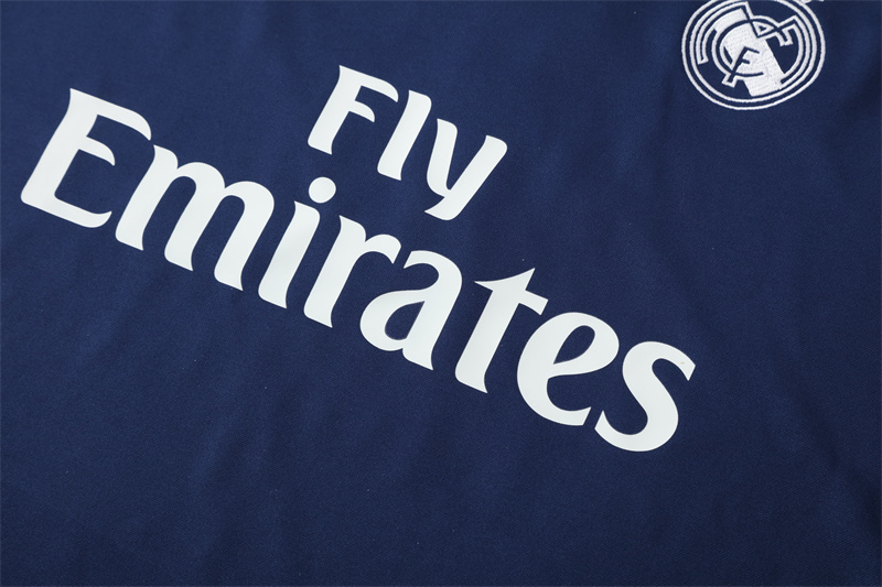 16-17 Real Madrid Blue Retro Training Suit Top/ 16-17皇马复古上衣