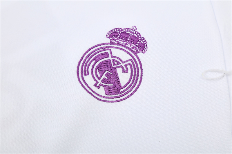 16-17 Real Madrid White Retro Training Suit Top/ 16-17皇马复古上衣