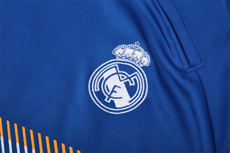 13-14 Real Madrid Blue Retro Training Suit Top/13-14皇马复古上衣