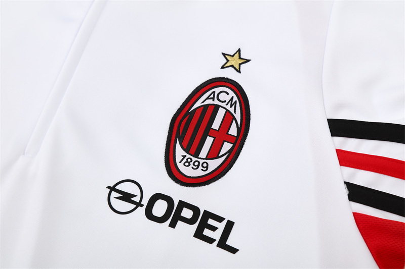 03-04 AC Milan White Retro Training Suit Top/ 03-04AC米兰复古上衣