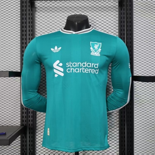 25-26 Liverpool Third  Long Sleeve Player Jersey/25-26利物浦第二客场球员长袖