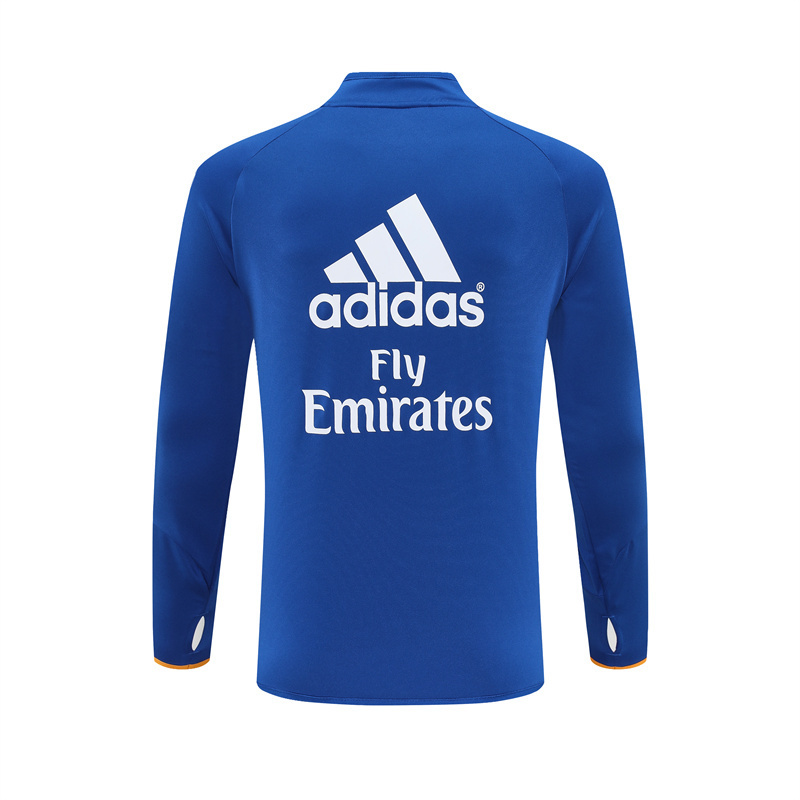 13-14 Real Madrid Blue Retro Training Suit Top/13-14皇马复古上衣