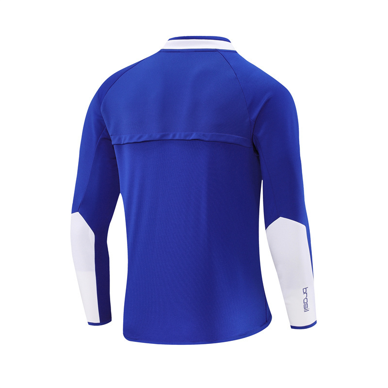 2002 Brazil Blue Retro Training Suit Top/ 2002巴西复古上衣