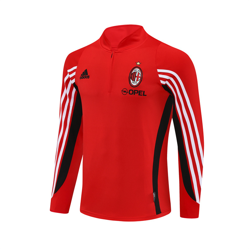 03-04 AC Milan Red Retro Training Suit Top/ 03-04AC米兰复古上衣