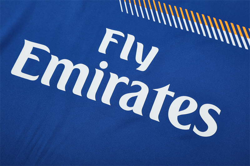 13-14 Real Madrid Blue Retro Training Suit Top/13-14皇马复古上衣