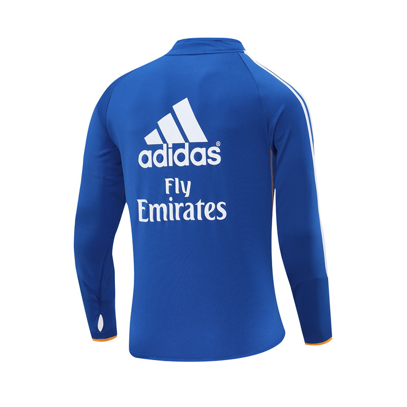 13-14 Real Madrid Blue Retro Training Suit Top/13-14皇马复古上衣