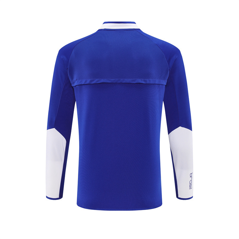 2002 Brazil Blue Retro Training Suit Top/ 2002巴西复古上衣