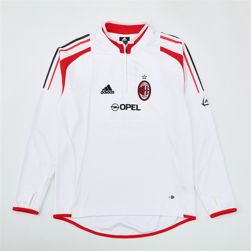 04-05 AC Milan White Retro Training Suit Top/ 04-05AC米兰复古上衣