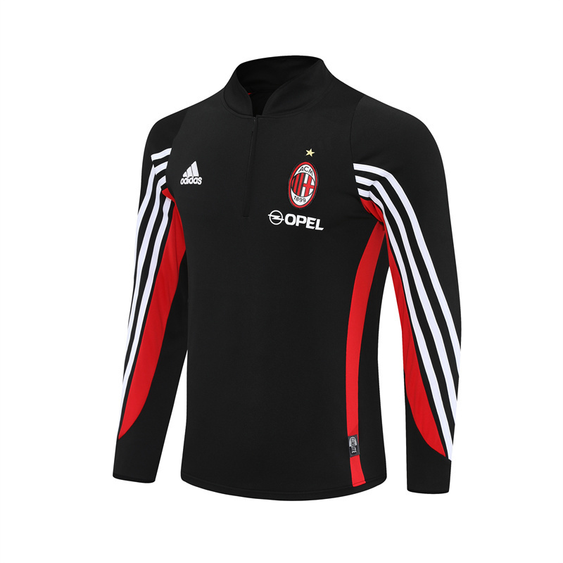 03-04 AC Milan Black Retro Training Suit Top/ 03-04 AC米兰复古上衣