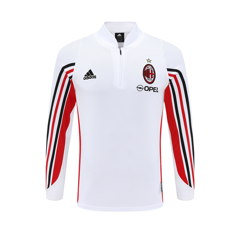 03-04 AC Milan White Retro Training Suit Top/ 03-04AC米兰复古上衣