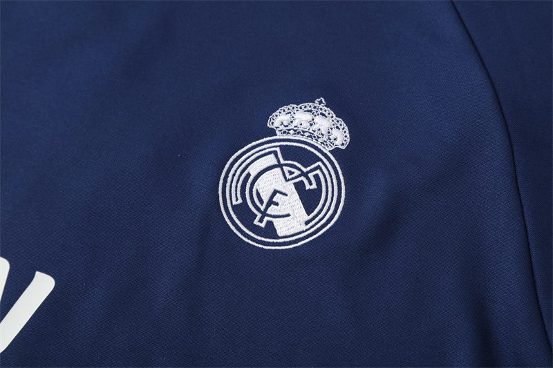 16-17 Real Madrid Blue Retro Training Suit Top/ 16-17皇马复古上衣