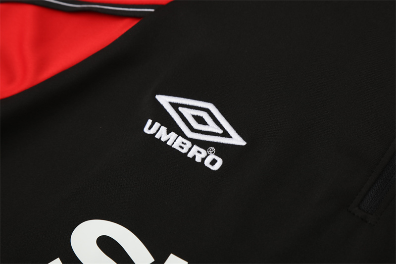 98-99 Manchester United Black Retro Training Suit Top/ 98-99曼联复古上衣