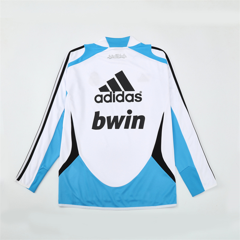12-13 Real Madrid White Retro Training Suit Top/12-13皇马复古上衣