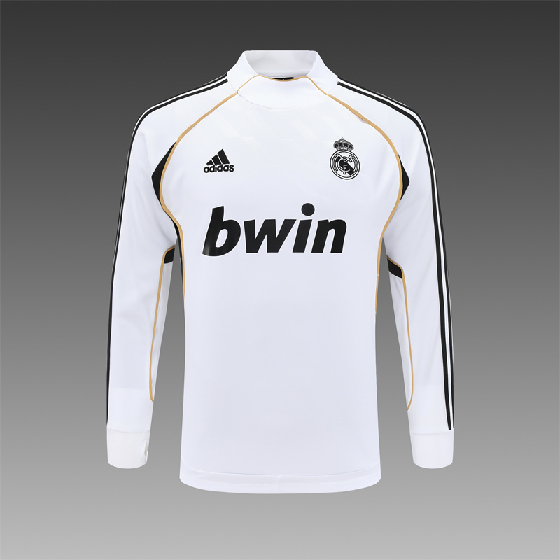 11-12 Real Madrid Retro Training Suit Top/11-12皇马复古上衣