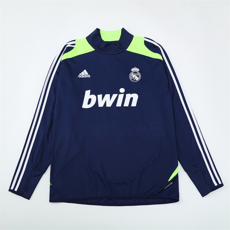 12-13 Real Madrid Blue Retro Training Suit Top/12-13皇马复古上衣
