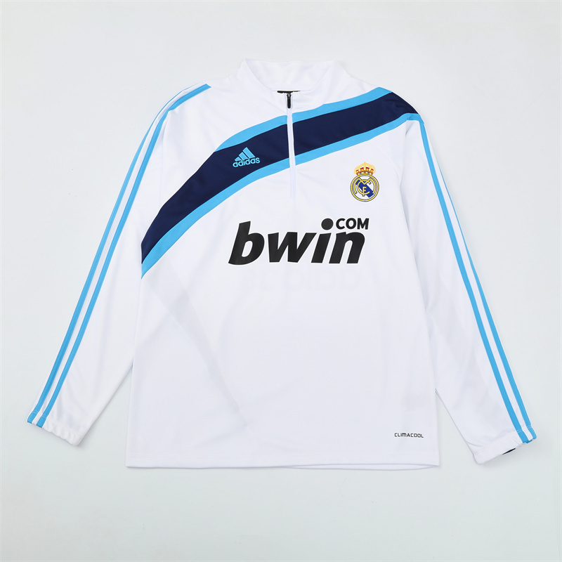 09-10 Real Madrid Retro Training Suit Top/09-10皇马复古上衣