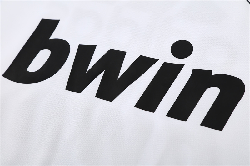 12-13 Real Madrid White Retro Training Suit Top/12-13皇马复古上衣