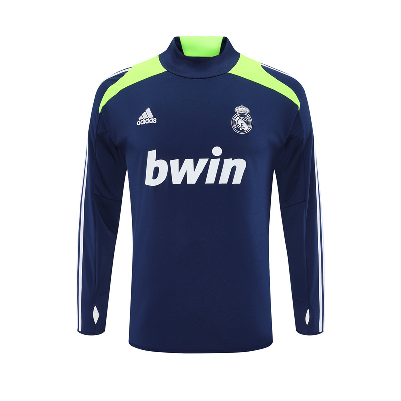 12-13 Real Madrid Blue Retro Training Suit Top/12-13皇马复古上衣