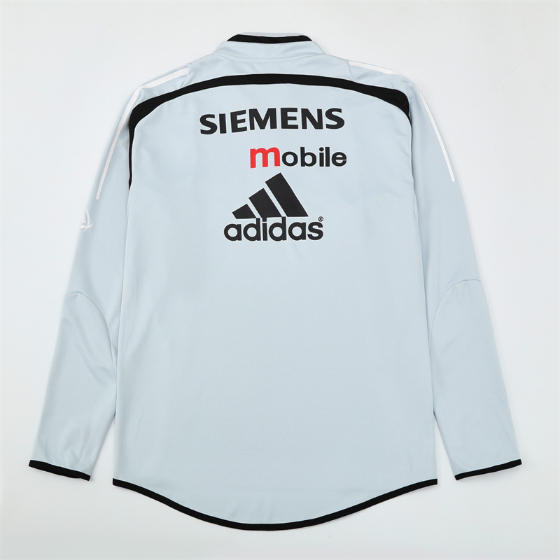 04-05 Real Madrid Grey Retro Training Suit Top/04-05皇马复古上衣(浅灰色)
