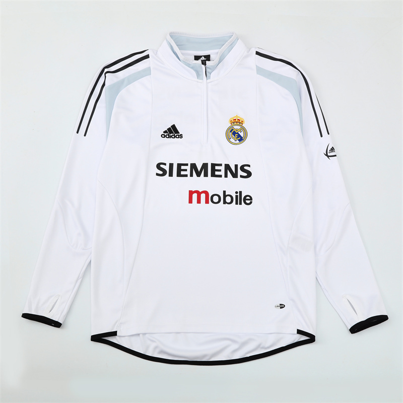 04-05 Real Madrid Retro Training Suit Top/04-05皇马复古上衣