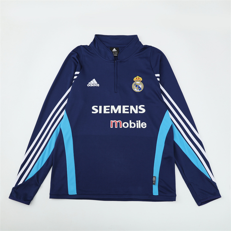 03-04 Real Madrid Retro Training Suit Top/03-04皇马复古上衣